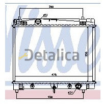Радиатор охлаждения для Toyota Yaris 2 АТ Nissens Дания