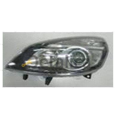 Фара левая внутри черная для Рено Сценик 2007-2008