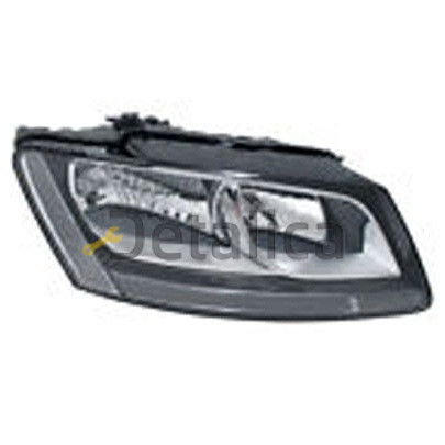 Фара правая с регулятором мотора внутри черная для Ауди Q5 от 2008 (Depo)