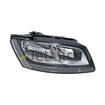 Фара правая с регулятором мотора внутри черная для Ауди Q5 от 2008 (Depo)