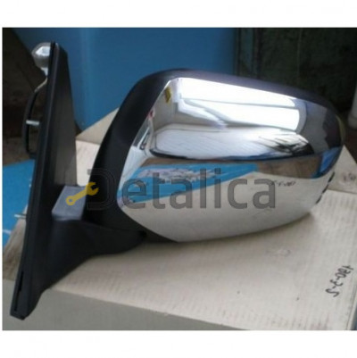 Зеркало левое электрическое с подогревом convex крышка хром для митсубиси L200 от 2006