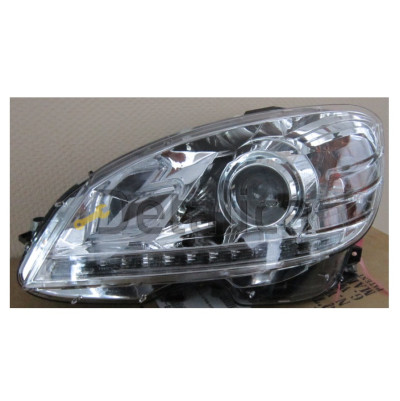 Фары тюнинг-комплект ксенон с светящимися секциями EAGLE EYES внутри хром для Мерседес W204 2007-2010