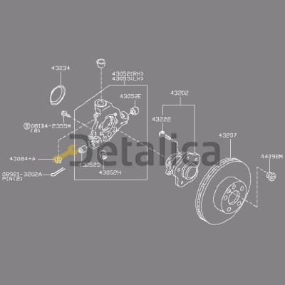 Диск тормозной задний для Ниссан Теана L33 Blue Print