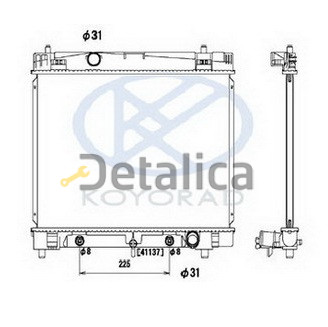 Радиатор охлаждения для Тойота Ярис 2 поколение АТ Koyo Япония