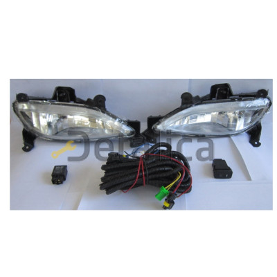 Фара противотуманная левая+правая комплект с проводкой кнопкой  для Хендай Соната 6 от 2010 (Китай)