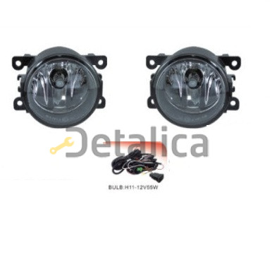 Фара противотуманная левая+правая комплект с проводкой кнопкой для рено логан от 2005    RNMEG03-073-N