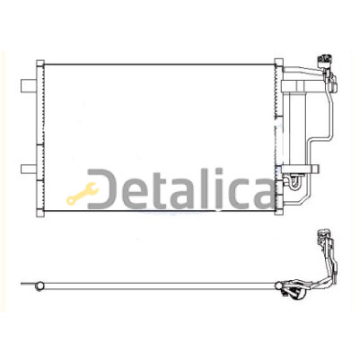 Радиатор кондиционера для Мазда 3 БЛ Китай