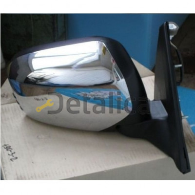 Зеркало правое электрическое с подогревом convex крышка хром для митсубиси L200 от 2006
