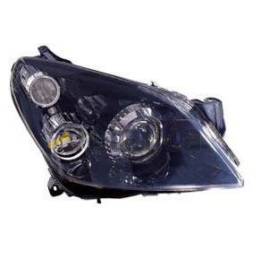 Фара правая ксенон с регулятором мотора внутри чёрная для Опель Астра H GTC