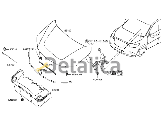 Капот для Ниссан Патфайндер Р52 оригинал