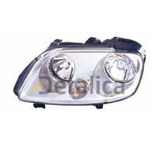 Фара левая под корректор для Фольксваген Кадди 2003-2009 (Depo) Н1/Н7
