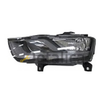 Фара левая с рег мотора внутри черная для Ауди Q3 от 2011 (Depo) галоген