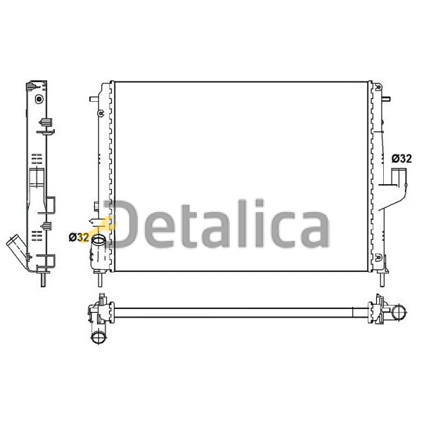 Радиатор охлаждения для Рено Дастер АТ Nrf Германия Радиатор охлаждения для Рено Дастер АТ Nrf Германия