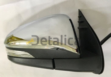 Зеркало для HILUX {FORTUNER 15-}прав электр с ук. повор хром (convex) (Тайвань)