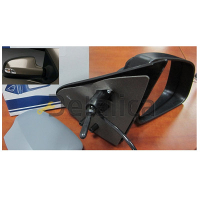 Зеркало правое механическое с указателем поворота  крышка грунт для Рено Логан , Рено Сандеро от 2014 convex