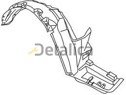 Подкрылок переднего крыла левый для Митсубиси АСХ