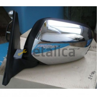 Зеркало левое электрическое с подогревом автоскладывающееся convex крышка хром для митсубиси L200 от 2006