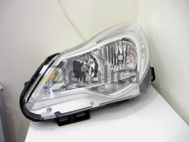 Фара левая для Opel Corsa D от 2011 внутри хром