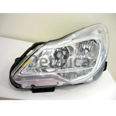 Фара левая для Opel Corsa D от 2011 внутри хром