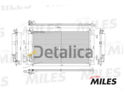 Радиатор кондиционера для Ниссан Тиида С13 Miles Китай