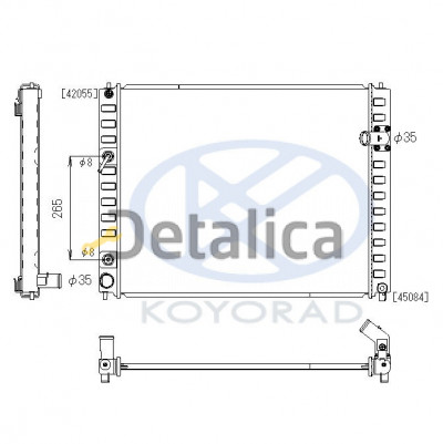 Радиатор охлаждения для инфинити фх35 от 2008 EX35 АТ Koyo Япония Радиатор охлаждения для инфинити фх35 от 2008 EX35 АТ Koyo Япония