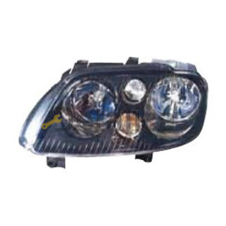 Фара левая под корректор внутри черная для Фольксваген Кадди от 2003-2009 (Depo) Н7/Н7