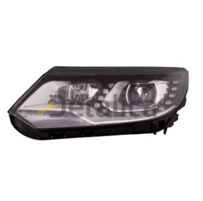 Фары тюнинг комплект с регулятором мотора Drl ходовые огни внутри черные для Фольксваген Тигуан от 2011 (Depo) Фары тюнинг комплект с регулятором мотора Drl ходовые огни внутри черные для Фольксваген Тигуан от 2011 (Depo)