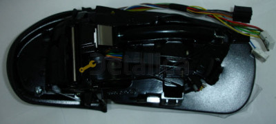 Зеркало для Мерседес W203 левое электр с подогревом, автоскладывание, память, без крышки (aspherical) (Тайвань)