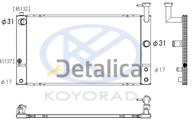 Радиатор охлажден для PRIUS (вариатор) (KOYO)