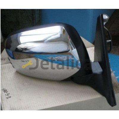 Зеркало правое электрическое с подогревом автоскладывающееся convex крышка хром для митсубиси L200 от 2006