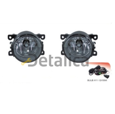 Фара противотуманная левая+правая комплект с проводкой кнопкой для митсубиси паджеро от 2003