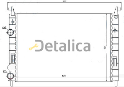 FIAT ALBEA (PALIO 98-) радиатор охлажден