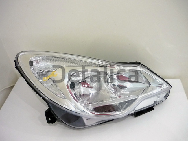 Фара правая для Opel Corsa D от 2011 внутри хром