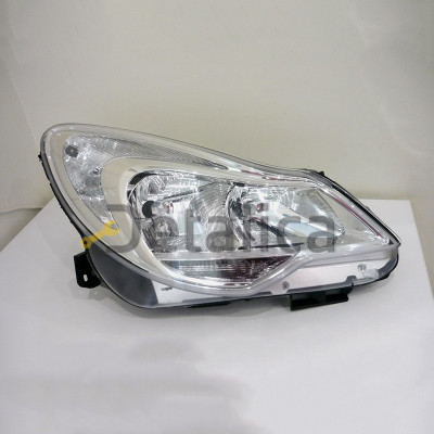 Фара правая для Opel Corsa D от 2011 внутри хром