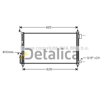 Радиатор кондиционера для Ниссан Тиида С13 Ava Нидерланды