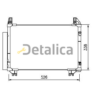 Радиатор кондиционера для Toyota Yaris 2 поколение Nissens Дания