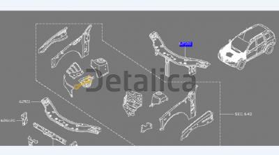 Передняя панель для Ниссан Террано D10 оригинал
