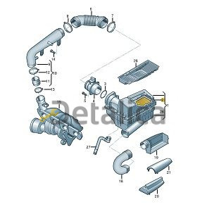 Фильтр воздушный для Шкода Суперб оригинал 1.8 - 2.0