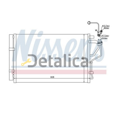 Радиатор кондиционера для Хендай I30 2 (NISSENS)