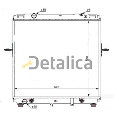 Радиатор охлаждения для Киа Соренто от 2002 (Китай)