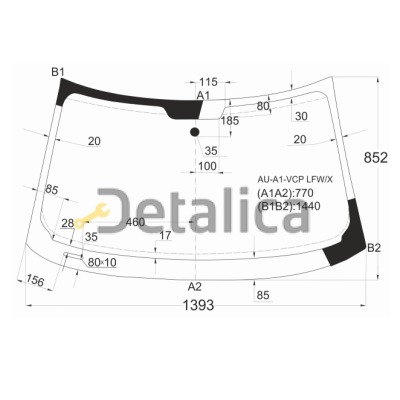 Лобовое стекло Ауди А1 Китай