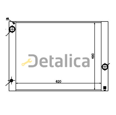 Радиатор охлаждения  NISSENS для BMW E65 от 2002