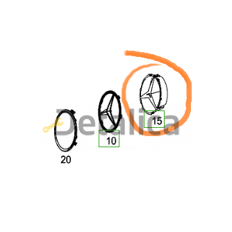Кронштейн звезды эмблемы Мерседес W447 V-Klasse