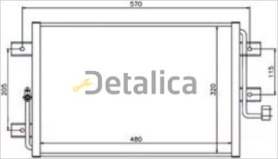 FIAT ALBEA (PALIO 98-) конденсатор кондиц