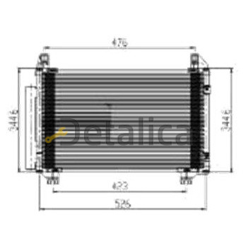 Радиатор кондиционера для Тойота Ярис 2 поколение Koyo Япония