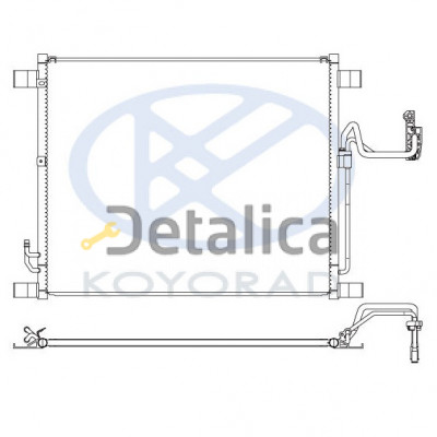 Радиатор кондиционера для инфинити фх35 EX35 от 2009 Koyo Япония