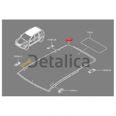 Крыша для Ниссан Террано D10 оригинал