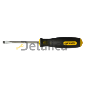 Отвертка шлицевая 6.5*100 мм BERGER BG-SD100SL65