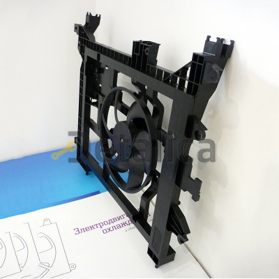 Диффузор радиатора охлаждения Рено Дастер Luzar Россия