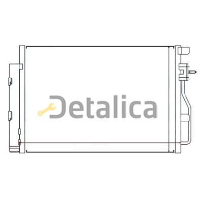 Радиатор кондиционера для Chevrolet Aveo T300 Nissens